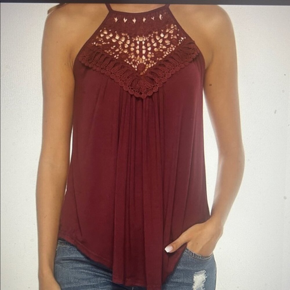 Bluetime Women's Summer Halter top, Size Medium